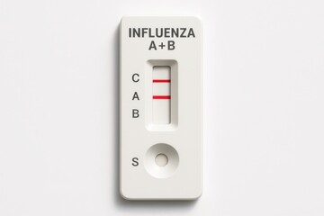 Positive result for Influenza A using dual Influenza A+B test kit