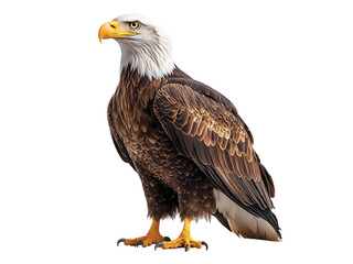 a bald eagle isolated on transparent background png