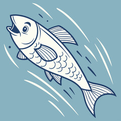 Fast Fins in Action vector
