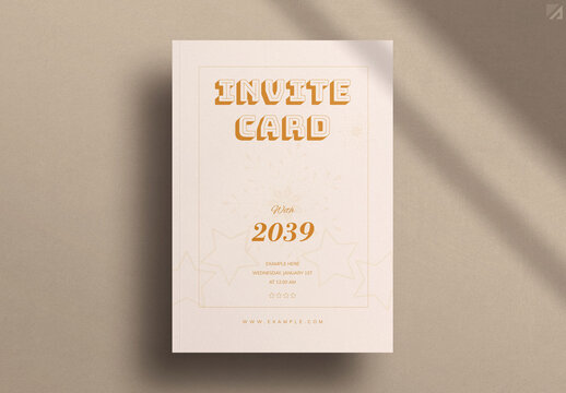 Invitation Card Layout