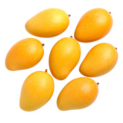 Yellow and orange citrus with tropical mango