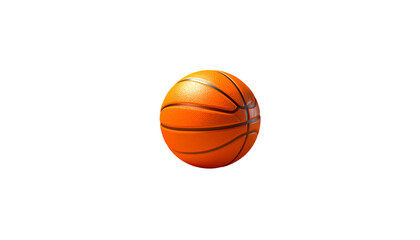 Orange basketball isolated on white background