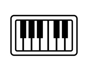 Fototapeta premium Music icon 18E : piano, music, keyboard, key, instrument, 