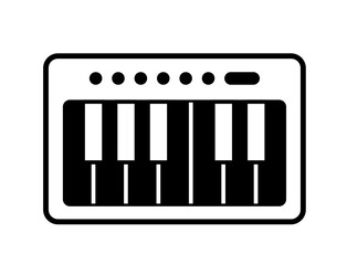 Music icon 16E : piano, music, keyboard, key, instrument, 