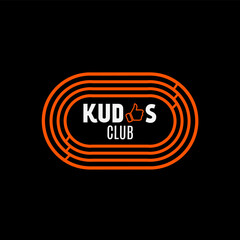 Kudos Club and Athletic Track Perfect for Print, Apparel, etc