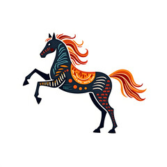 horse vector art design	
