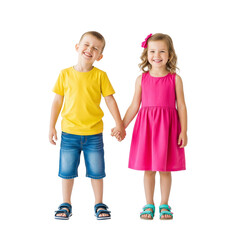 children holding hands