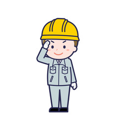 工事作業員／ななめ／男性 02