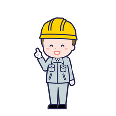 工事作業員／ななめ／男性 13