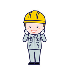 工事作業員／ななめ／男性 21