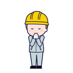 工事作業員／ななめ／男性 24