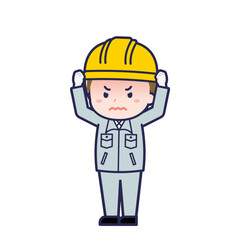 工事作業員／ななめ／男性 27