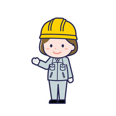 工事作業員／ななめ／女性 15