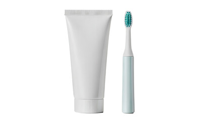 Toothbrush Toothpaste A Clean New Toothbrush on Transparent Background