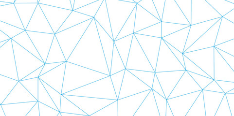 Abstract of simple BLUE line triangle pattern geometric background .white background creative and geometric shape with white luxury pattern .BLUE and white geometric background with low poly triangle