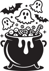 Cute Dancing Skeleton SVG &ndash; Funny Halloween Graveyard Clipart