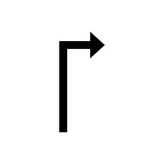 right turn arrow sign