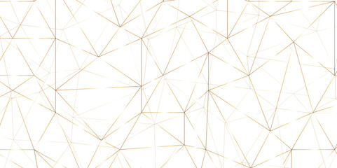 Abstract of simple GOLD line triangle pattern geometric background .white background creative and geometric shape with white luxury pattern .GOLDENand white geometric background with low poly triangle © Roadmap vector