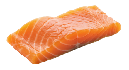 Smoked Salmon Flake on Transparent Background