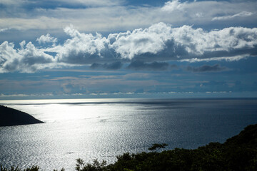 奄美大島の夏の夕暮れの海。。
