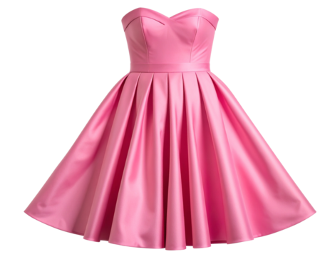  Teen friends in prom gowns laughing and dancing, front angle, isolated on transparent background PNG