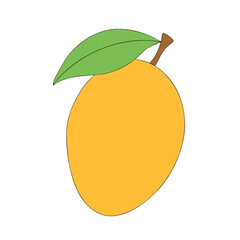 Mango slice
 white background
