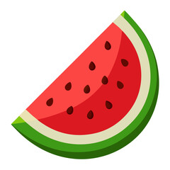 Watermelon slice
 white background