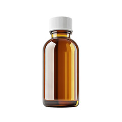 Brown Medicine Bottle healthcare transparent syrup Pharmacy liquid health on transparent background