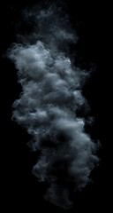 Smoke plume dark background