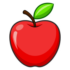 apple, isolated on white background