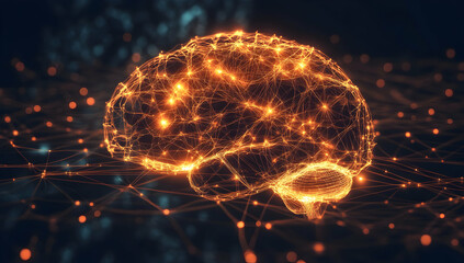 Neural Network Brain Technology Concept