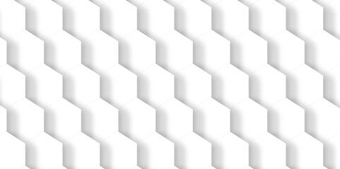 Abstract white hexagon concept background. Seamless bright white abstract honeycomb. Technology for design element vector abstract background.	