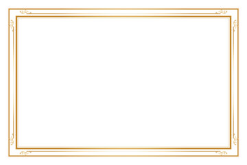Elements of ornate vintage frames. Border gold on white classic calligraphy swirls, floral motifs. Design print for greeting cards, wedding invitations, restaurant menu, royal certificates. Set 380