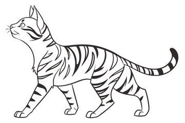 Minimalist Toyger: Feline Focused Art