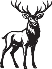 deer silhouette vector