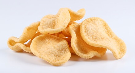 Crispy Prawn Crackers: A Close-Up of Delicious Seafood Snacks