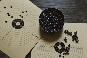Pistol trigger target close-up sport sports shooter marksman hobby defense firearm rifle ammunition...
