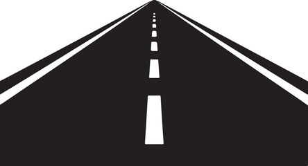 Road Perspective: A Straight and Narrow Path Stretching Into the Distance