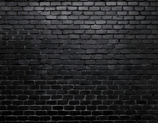 A close-up view of a textured black brick wall, offering a rustic yet modern background, perfect for industrial design, urban themes, or as a dark, versatile surface.