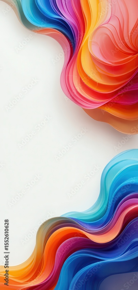 Poster bright and colorful abstract background design ideal for mobile displays and digital art projects