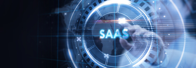Software as a Service SaaS. Software concept. Business, modern technology, internet and networking...