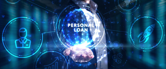 Business, Technology, Internet and network concept. Loan personal finance.