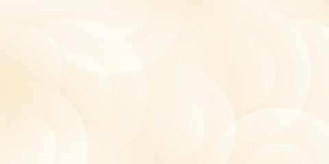 Minimalist banner background, pastel colorful, Light orange gradations. Circle effect style geometric, abstract background. Vector Illustration
