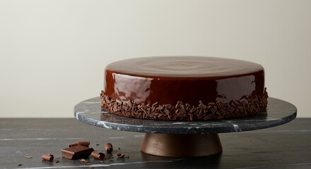 Indulge in Decadence: A Rich Chocolate Glaze Cake Beckons