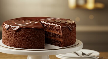 Decadent Chocolate Cake: A Delightful Slice of Sweetness