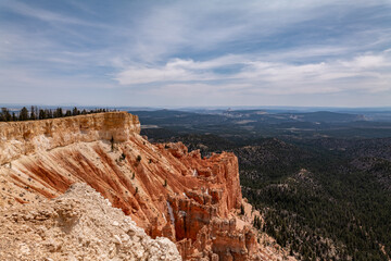 Yovimpa Point, Bryce Canyon National Park, Utah. Claron Formation, White limestone member, Pink...