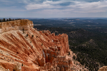 Yovimpa Point, Bryce Canyon National Park, Utah. Claron Formation, White limestone member, Pink...