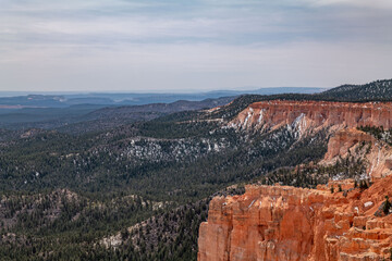 Yovimpa Point,  Bryce Canyon National Park, Utah. Claron Formation, (Tcp) Pink member; mudstone,...