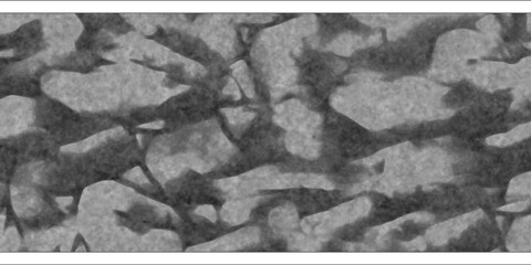 Textured concrete, cement, slate, stone, marble block wall tiles in grayscale. A close-up of a concrete and texture block wall presented in grayscale.	
