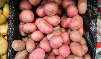 Directly above shot of potatoes